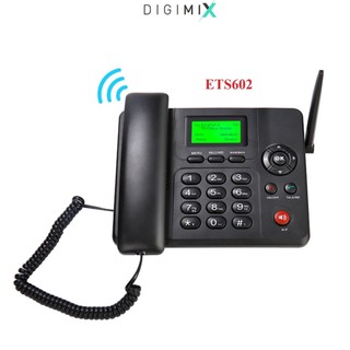 Điện Thoại Bàn Không Dây Lắp Sim Của Digimix GPhone HomePhone Viettel Vina Mobifone ETS602 Loại 2 Sim 2 Sóng, Ghi Âm Cuộ