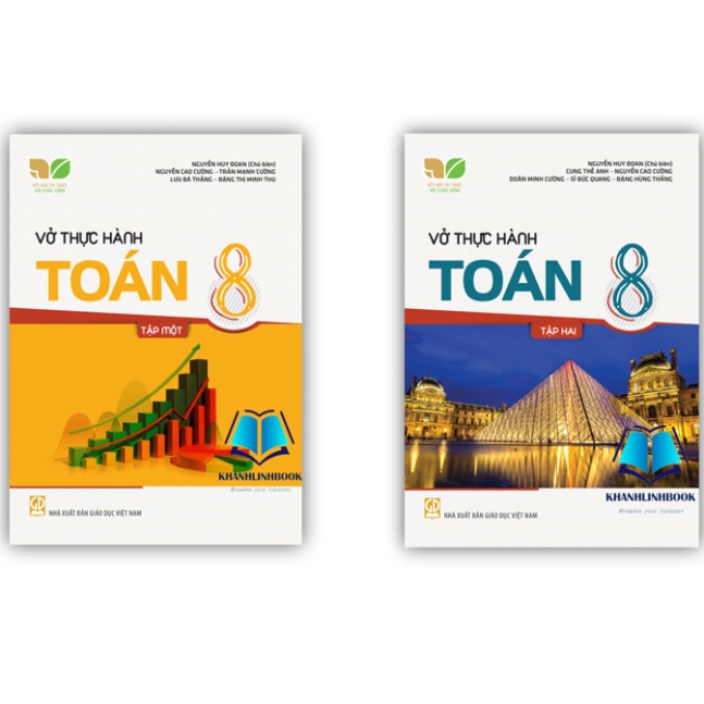 Sách - Combo Vở thực hành Toán 8 tập 1 + 2 (Kết nối tri thức với cuộc sống)