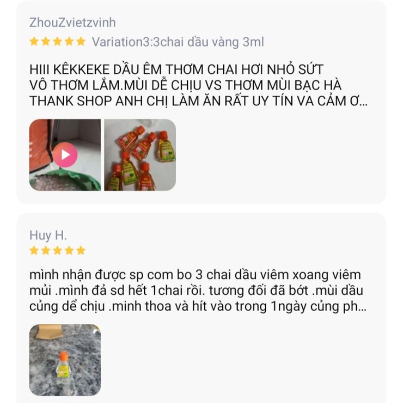Dầu Viêm Xoang ,Viêm Mũi Gia Truyền 1chai 3ml