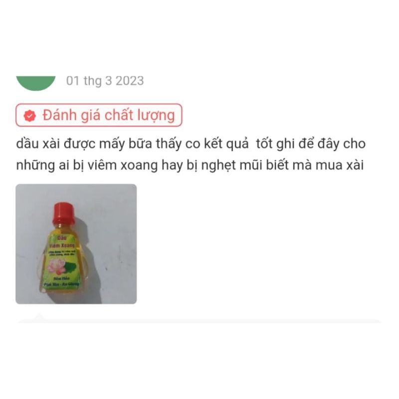 Dầu Viêm Xoang ,Viêm Mũi Gia Truyền 1chai 3ml