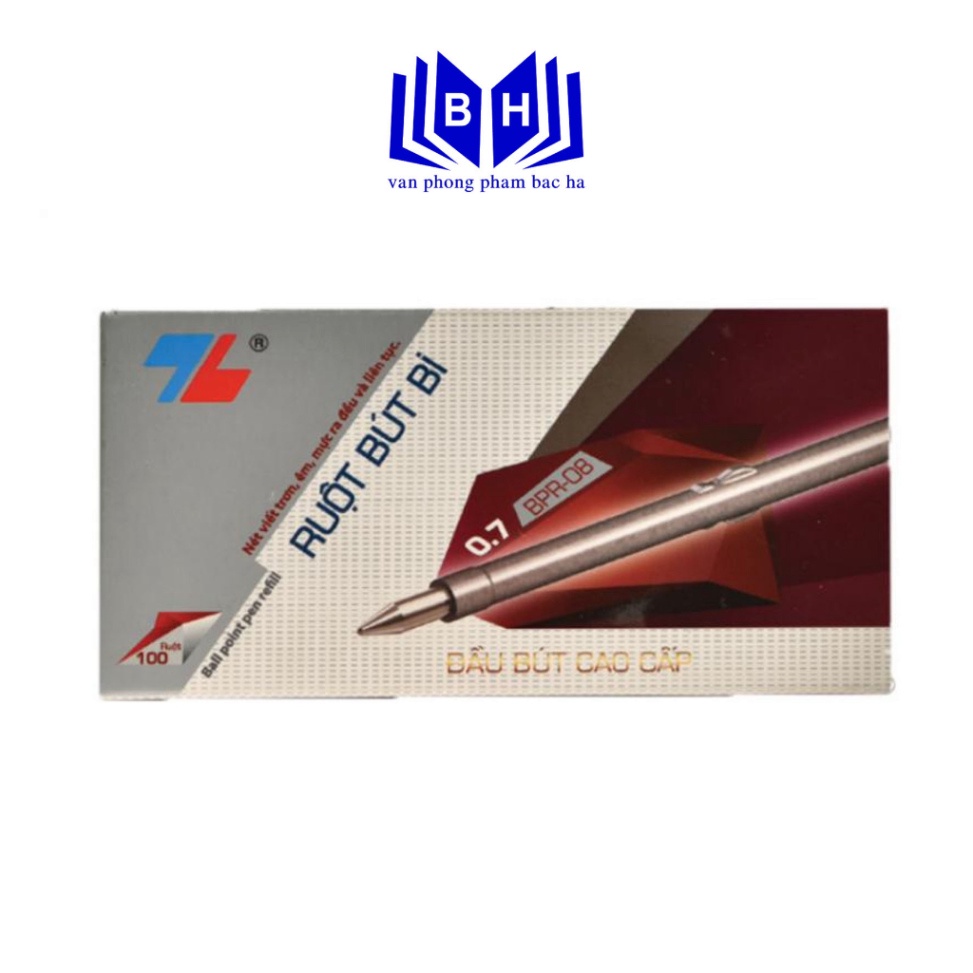 Ruột bút bi Thiên Long BPR-08 thay cho bút bi TL-036 ngòi 0.7mm