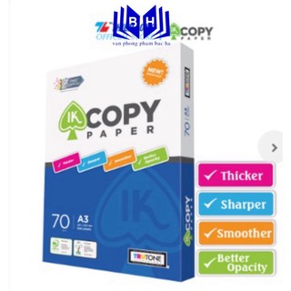 Ram giấy a3 70 gsm ik copy