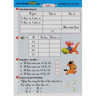 Sách - phiếu bài tập cuối tuần môn toán lớp 2