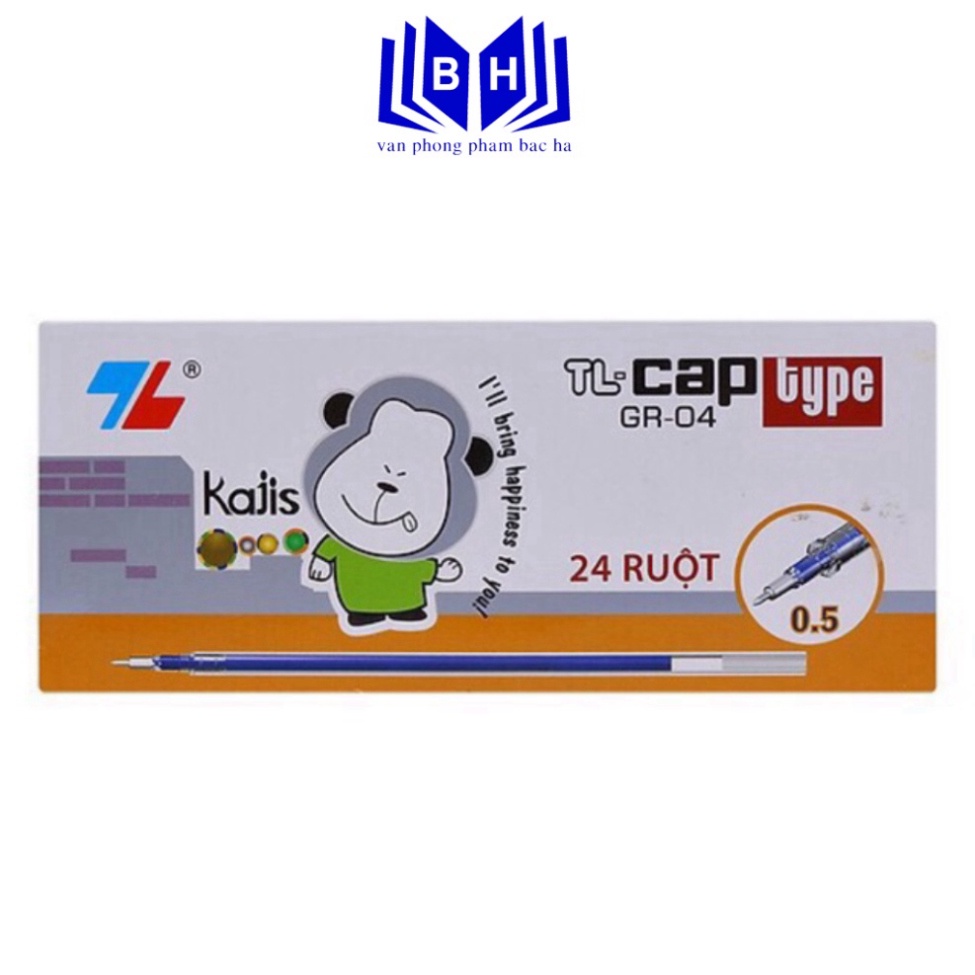 Ruột bút gel GR-04 - Ruột bút gel nước Thiên Long ngòi 0.5mm