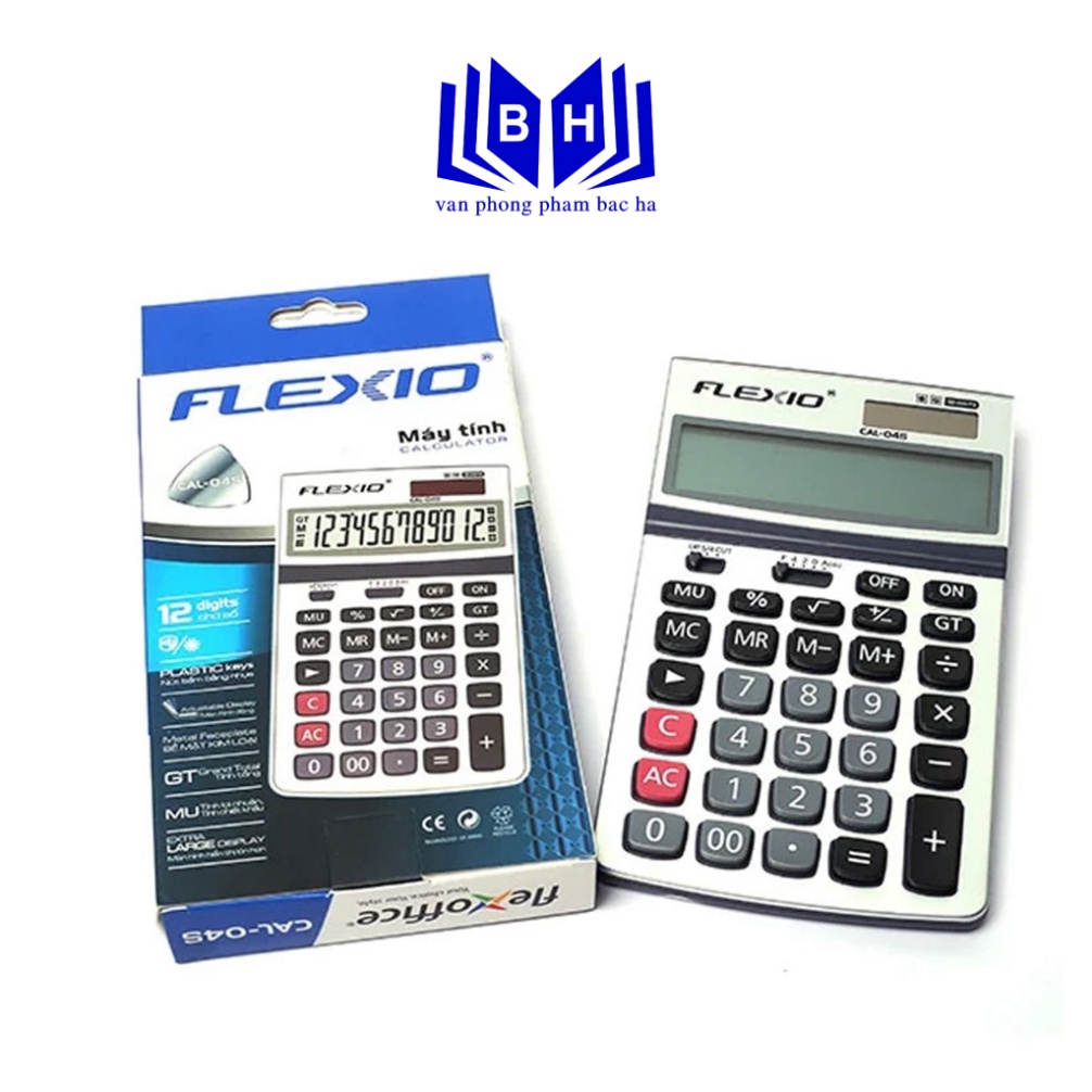 Máy Tính Flexoffice FLEXIO CAL-04S - Máy tính cầm tay - máy tính 12 số...