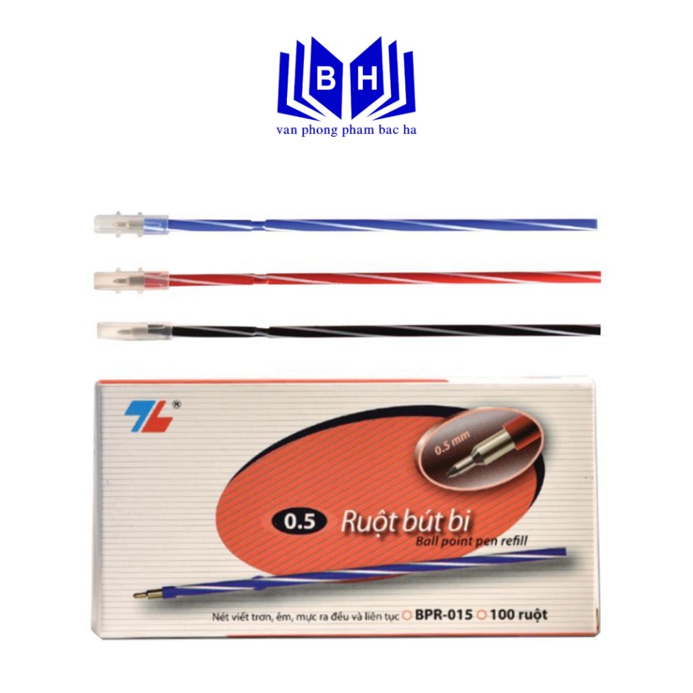 Ruột bút bi Thiên Long BPR-015 thay cho bút TL-079 ngòi 0.5mm