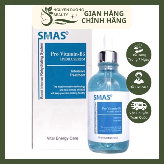 [CHÍNH HÃNG]  SERUM B5 SMAS CẤP ẨM, PHỤC HỒI DA, SÁNG DA, CHỐNG LÃO HÓA - SMAS PRO VITAMIN B5 HYDRA 