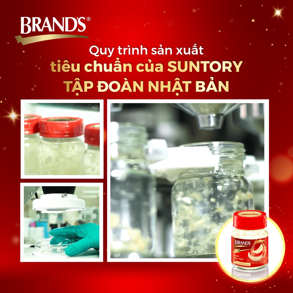 Nước yến thật BRAND'S Đường Phèn (42 ml x 6 lọ)