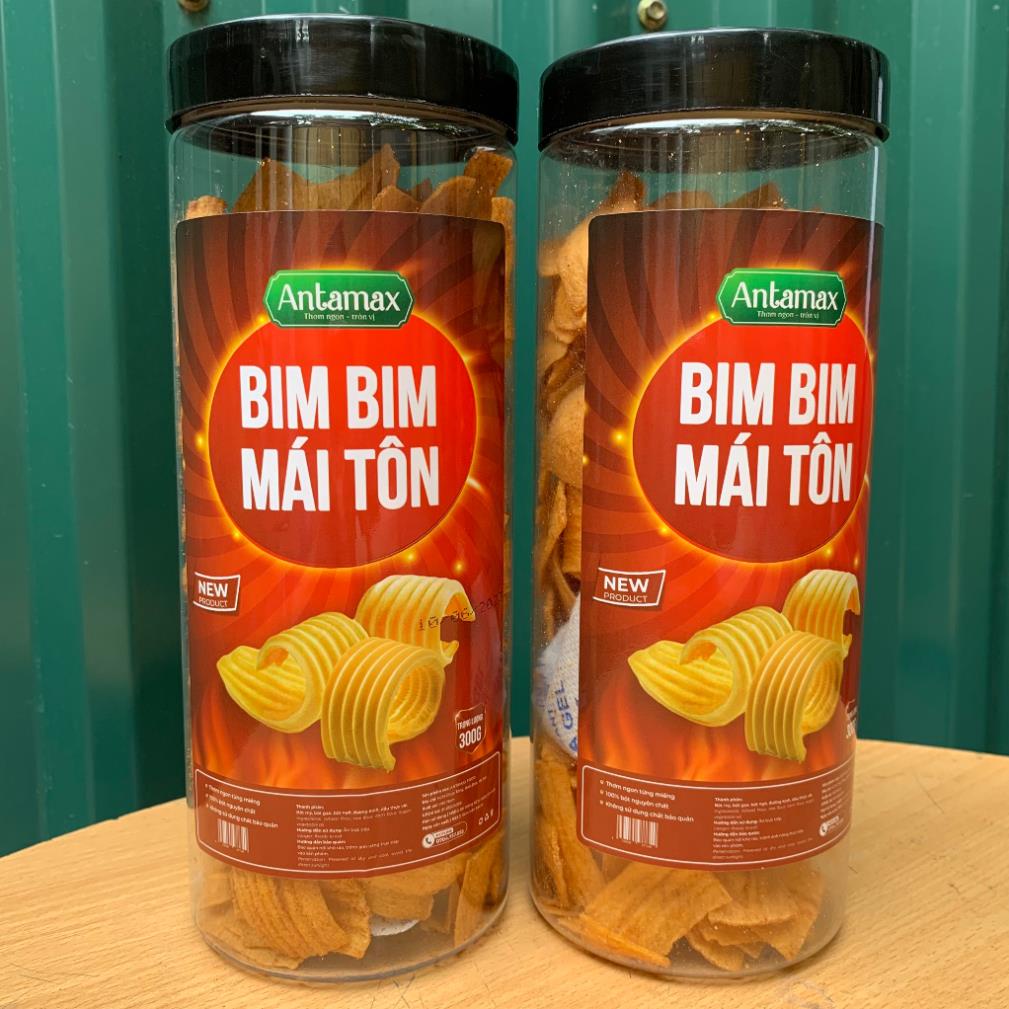 Bim Bim MÁI TÔN- ăn vặt siêu hot, siêu nghiền- ăn ngon và sạch mỗi ngày cùng Antafood, lọ 300gr.