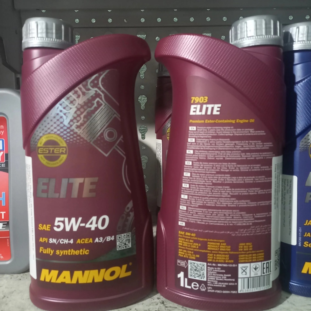 Nhớt tổng hợp Mannol 7903 Elite 5W40 dành cho xe máy, ôtô - Nhập khẩu Đức