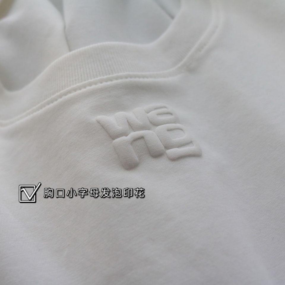 Alexanderwang Áo Thun Tay Ngắn In Chữ Cổ Điển Thời Trang Xuân Hè 2023 Dành Cho Nam Nữ