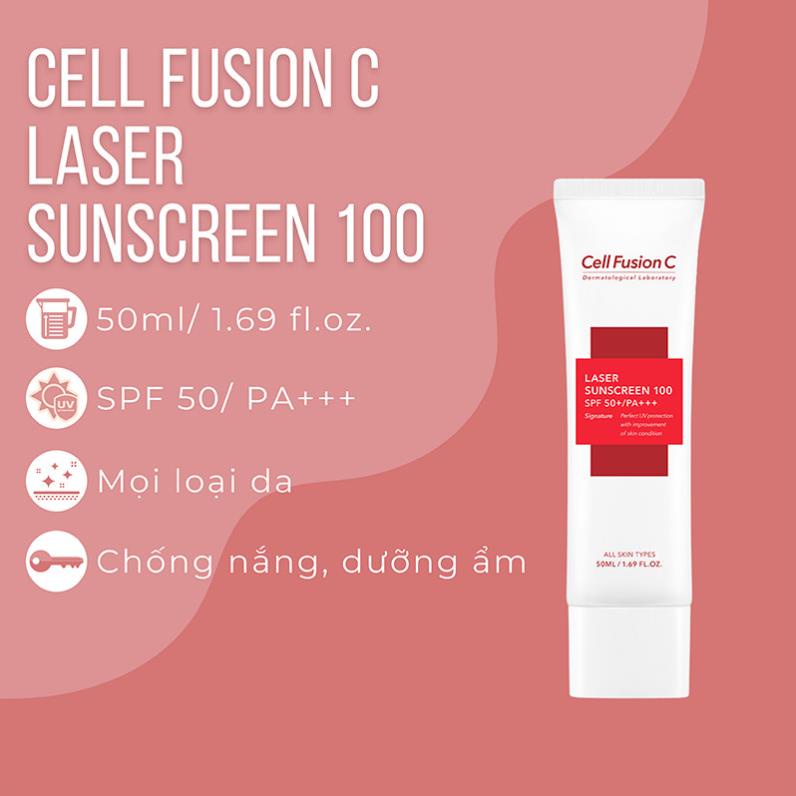Kem chống nắng Cell Fusion C Hàn Quốc Nâng Tông Cho Mọi Loại Da Toning Sunscreen 100 SPF50+ - PUKA SHOP