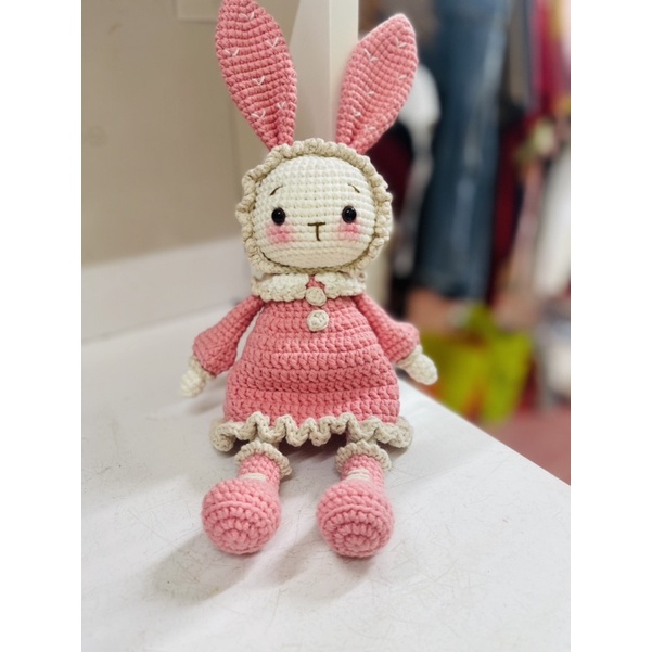 Thỏ mimi bằng len handmade