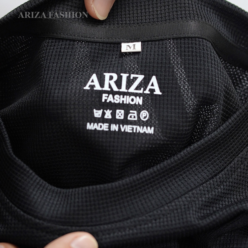 Áo thun dài tay thu đông Ariza phối màu ARP01