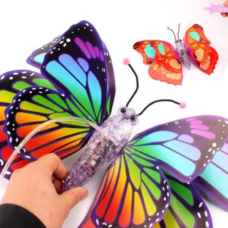 Lồng đèn trung thu vẫy cánh có nhạc hình con bướm - lồng đèn phát sáng nhiều mẫu