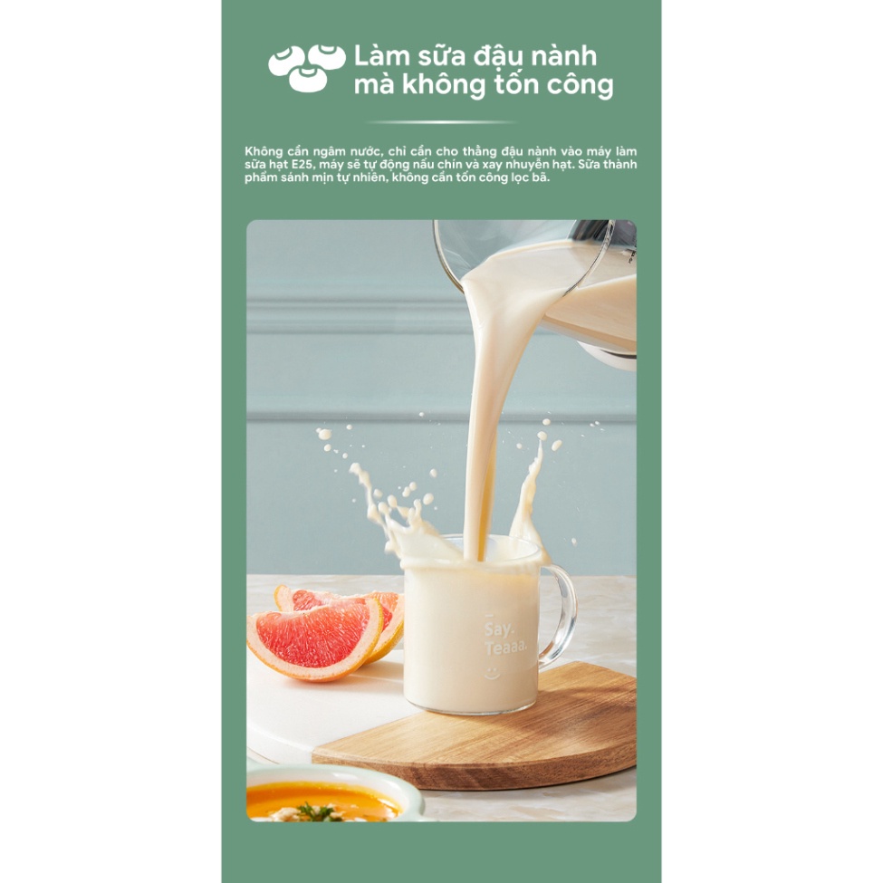 Máy làm sữa hạt SEKA E400 1700 ml chính hãng 14 chức năng công suất 1800w, bảo hành 24 tháng ...