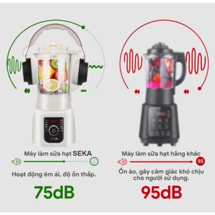 Máy làm sữa hạt đa năng SEKA E300 12 chức năng 1750ml.