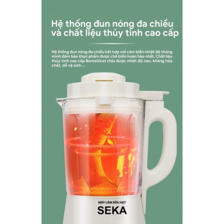 Máy làm sữa hạt đa năng SEKA E300 12 chức năng 1750ml.