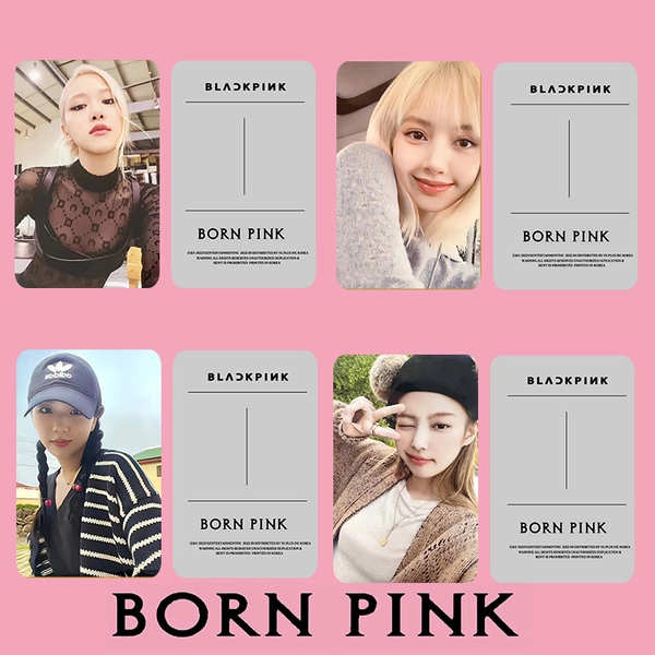 Card blackpink unoff card blackpink off BlackPink album mới BREN PINK cùng một bộ sưu tập album màu xám phiên bản màu xám của Mực Mực LISA JISOO