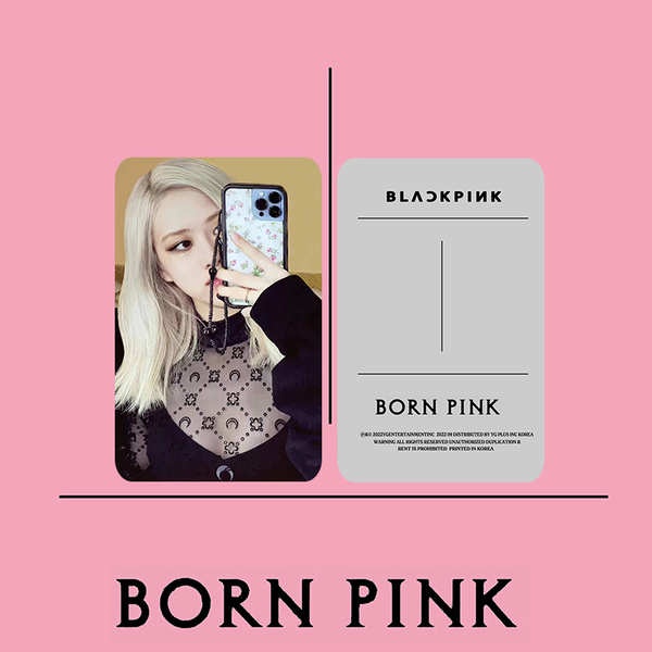 Card blackpink unoff card blackpink off BlackPink album mới BREN PINK cùng một bộ sưu tập album màu xám phiên bản màu xám của Mực Mực LISA JISOO