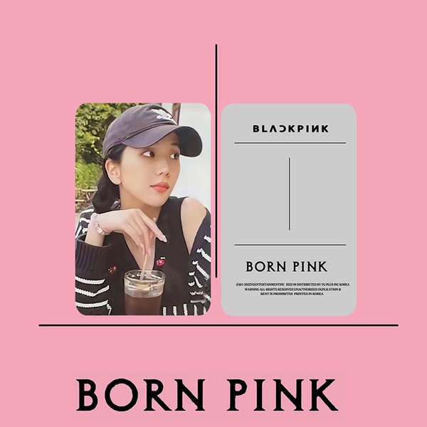 Card blackpink unoff card blackpink off BlackPink album mới BREN PINK cùng một bộ sưu tập album màu xám phiên bản màu xám của Mực Mực LISA JISOO