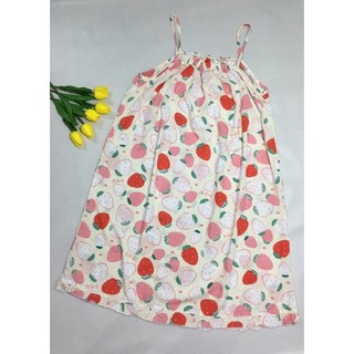 Đầm 2 dây Lanh (Tole) Size 2 (Từ 50kg-60kg).