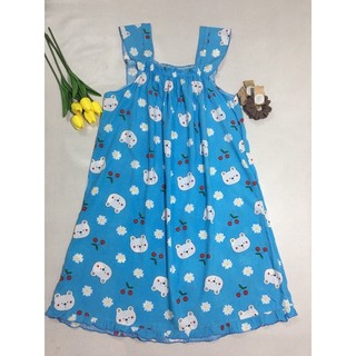 Đầm 2 dây Lanh (Tole) Size 2 (Từ 50kg-60kg).