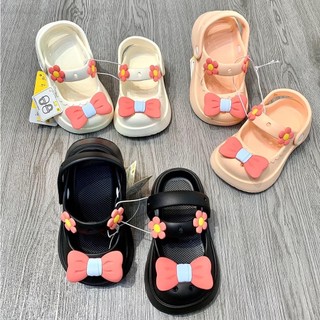 Dép sandal bé gái dép sục bé gái - nơ công chúa siêu nhẹ