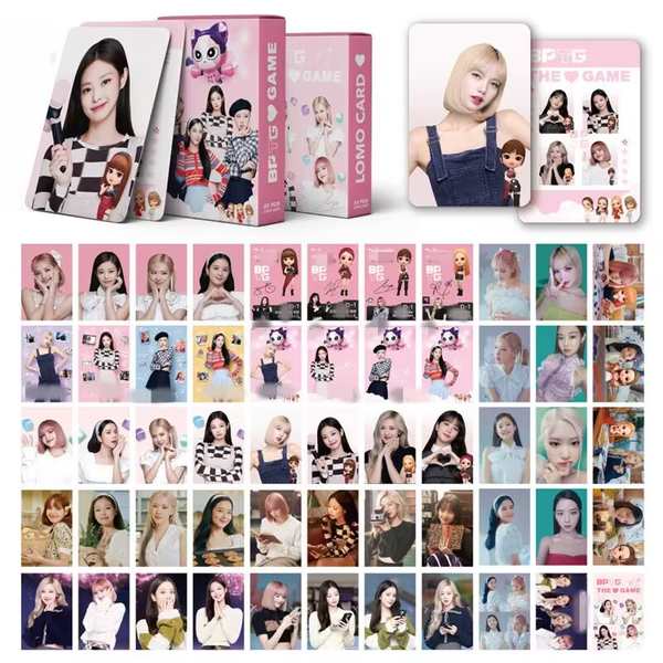 Blackpink card lomo card blackpink Blackpink mực xung quanh thẻ bộ sưu tập thẻ nhỏ BPTG THE GAME cùng một thẻ LOMO thẻ lomo cần hỗ trợ