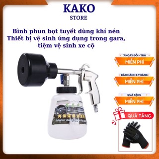 Súng phun bọt tuyết dùng khí nén, thiết bị tạo bọt chuyên dụng cho tiệm, gara vệ sinh sửa chữa ô tô xe máy, Kako store