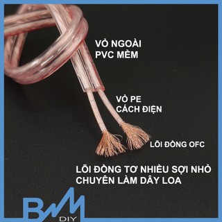 Dây loa đồng tơ chuyên dụng lõi 100-300 giá 1 mét