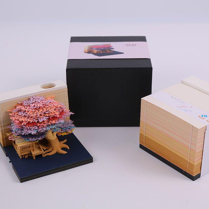 Mô Hình Ngôi Nhà Cây 3d Bằng Giấy Ba Chiều Sáng Tạo