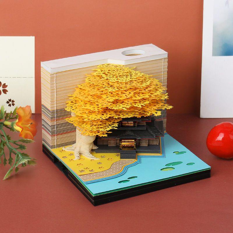 Mô Hình Ngôi Nhà Cây 3d Bằng Giấy Ba Chiều Sáng Tạo