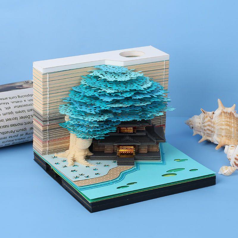 Mô Hình Ngôi Nhà Cây 3d Bằng Giấy Ba Chiều Sáng Tạo