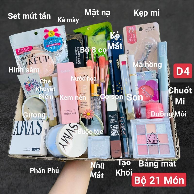 Bộ trang điểm đầy đủ 24 món set makeup dành cho người mới makeup