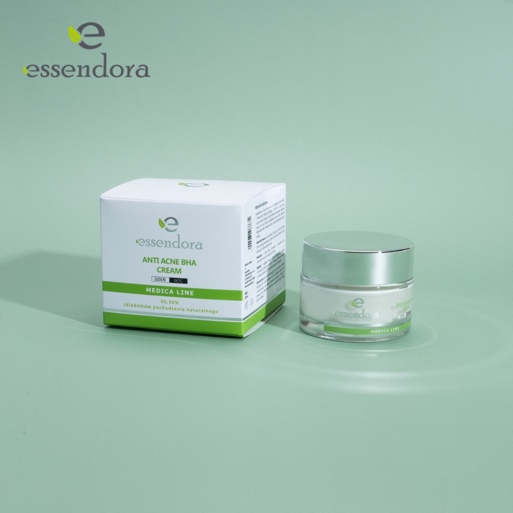 Kem Dưỡng ESSENDORA Anti Acne BHA Cream 50ml Giúp Thu Hẹp Lỗ Chân Lông, Ngừa Mụn, Giảm Tiết Bã Nhờn Và Làm Mờ Sẹo