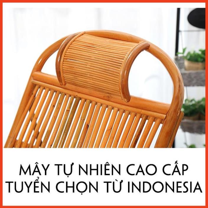 Ghế Mây Bập Bênh Thư Giãn Ghế Lười Bằng Tre Cao Cấp Trang Trí Sân Vườn Ban Công Tạo Không Gian Xanh Tươi Mát