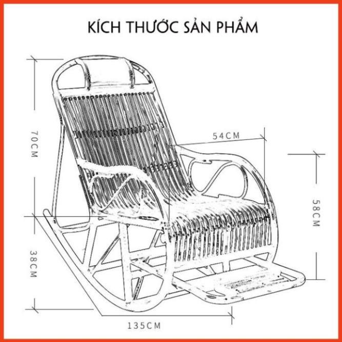 Ghế Mây Bập Bênh Thư Giãn Ghế Lười Bằng Tre Cao Cấp Trang Trí Sân Vườn Ban Công Tạo Không Gian Xanh Tươi Mát