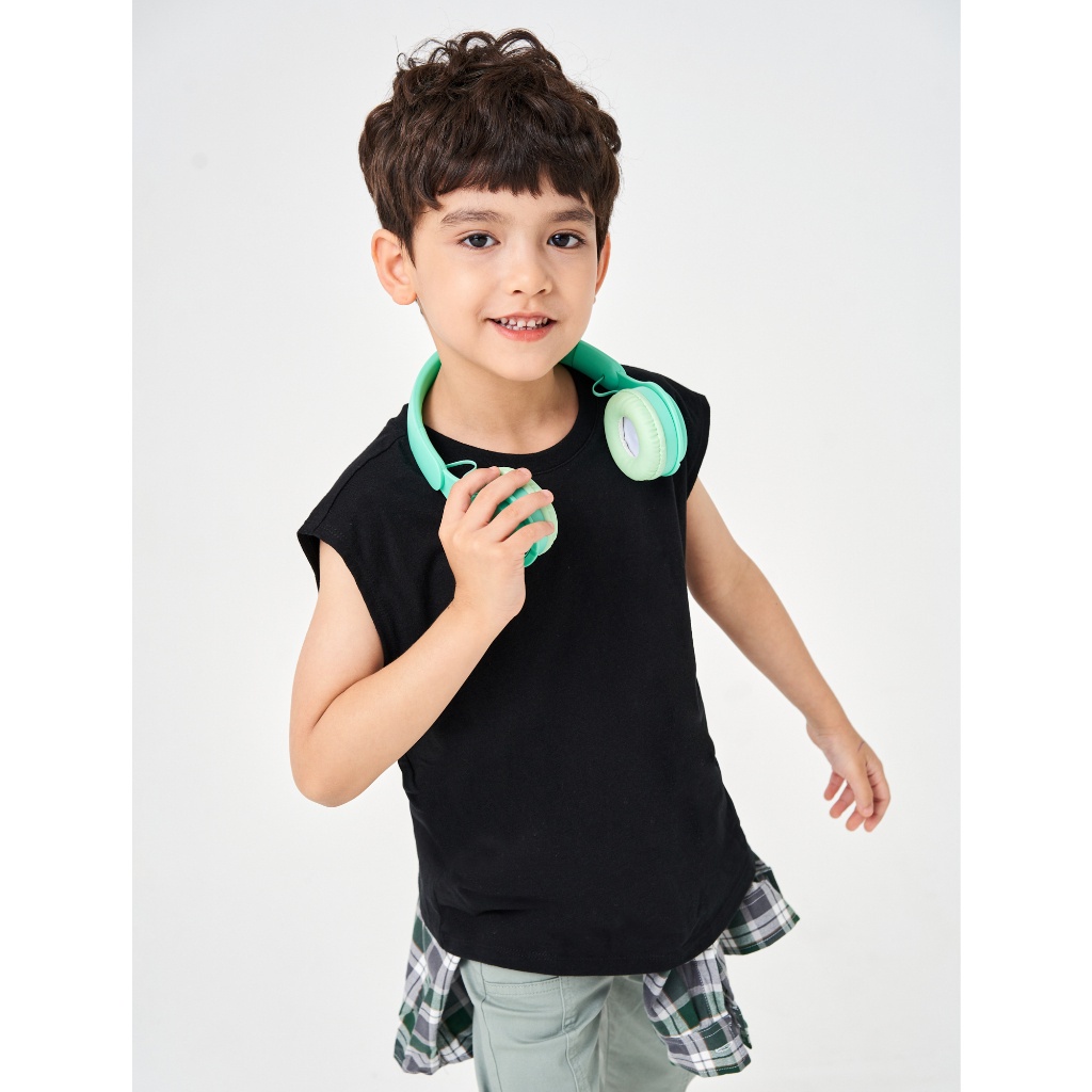 Áo sát nách bé trai CANIFA  chất liệu 100% cotton 2TA23S003