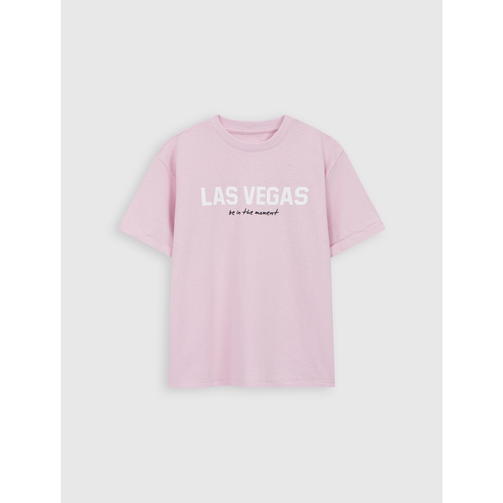 Áo phông unisex trẻ em CANIFA chât liệu 100% cotton, cổ tròn tra bo, tay cộc 3TS23S002