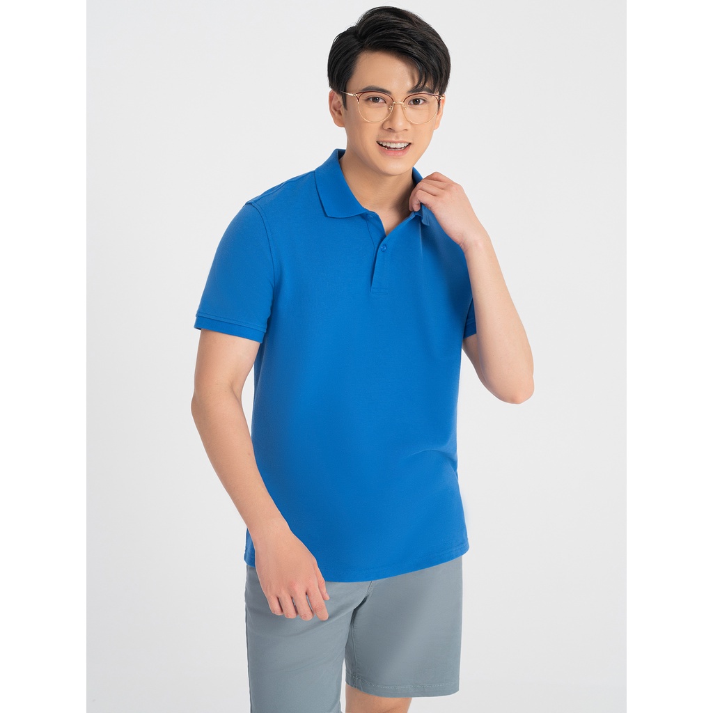 Áo polo nam CANIFA cộc tay cổ bẻ chất liệu cotton pha 8TP22A003