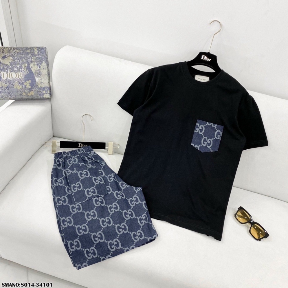 Set Đồ Thể Thao Gc Túi Xanh. Chất Liệu Cotton Thời Trang Mùa Hè #Hot #2023