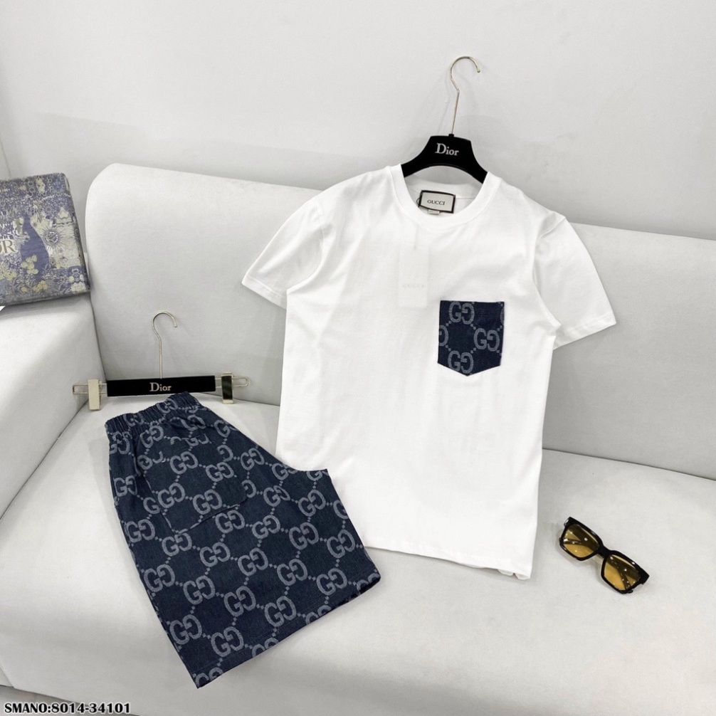 Set Đồ Thể Thao Gc Túi Xanh. Chất Liệu Cotton Thời Trang Mùa Hè #Hot #2023