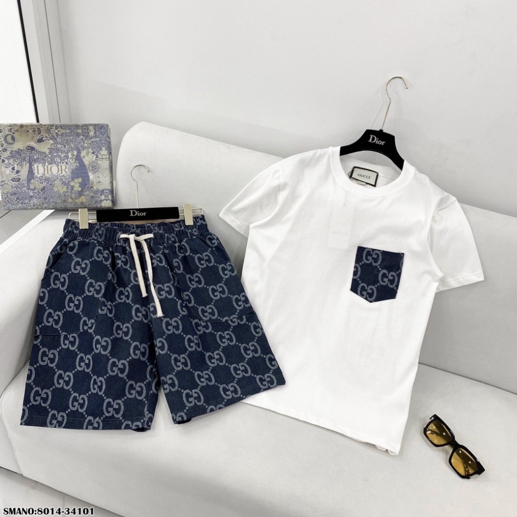 Set Đồ Thể Thao Gc Túi Xanh. Chất Liệu Cotton Thời Trang Mùa Hè #Hot #2023