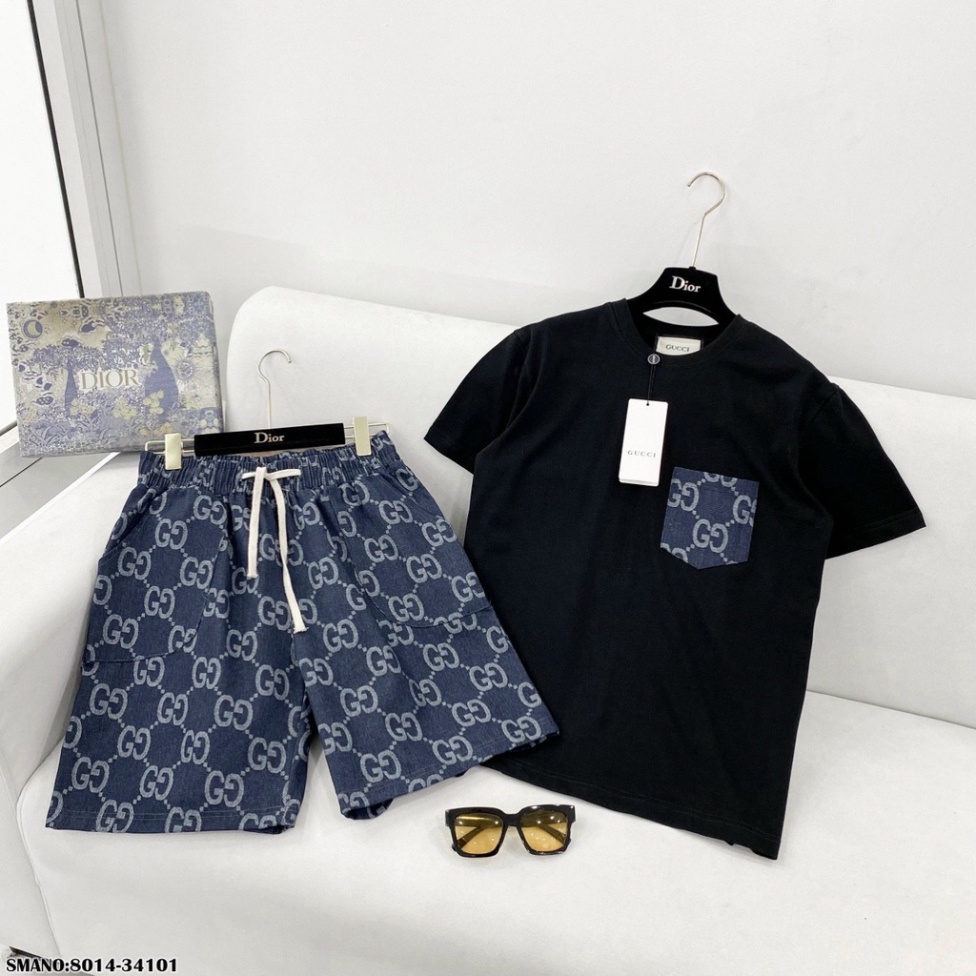 Set Đồ Thể Thao Gc Túi Xanh. Chất Liệu Cotton Thời Trang Mùa Hè #Hot #2023