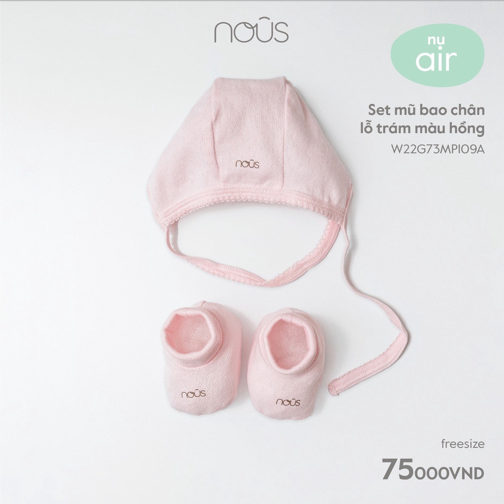 Set bao tay, bao chân, mũ sơ sinh nous đủ màu - Nous bình dương - Bipbipstore