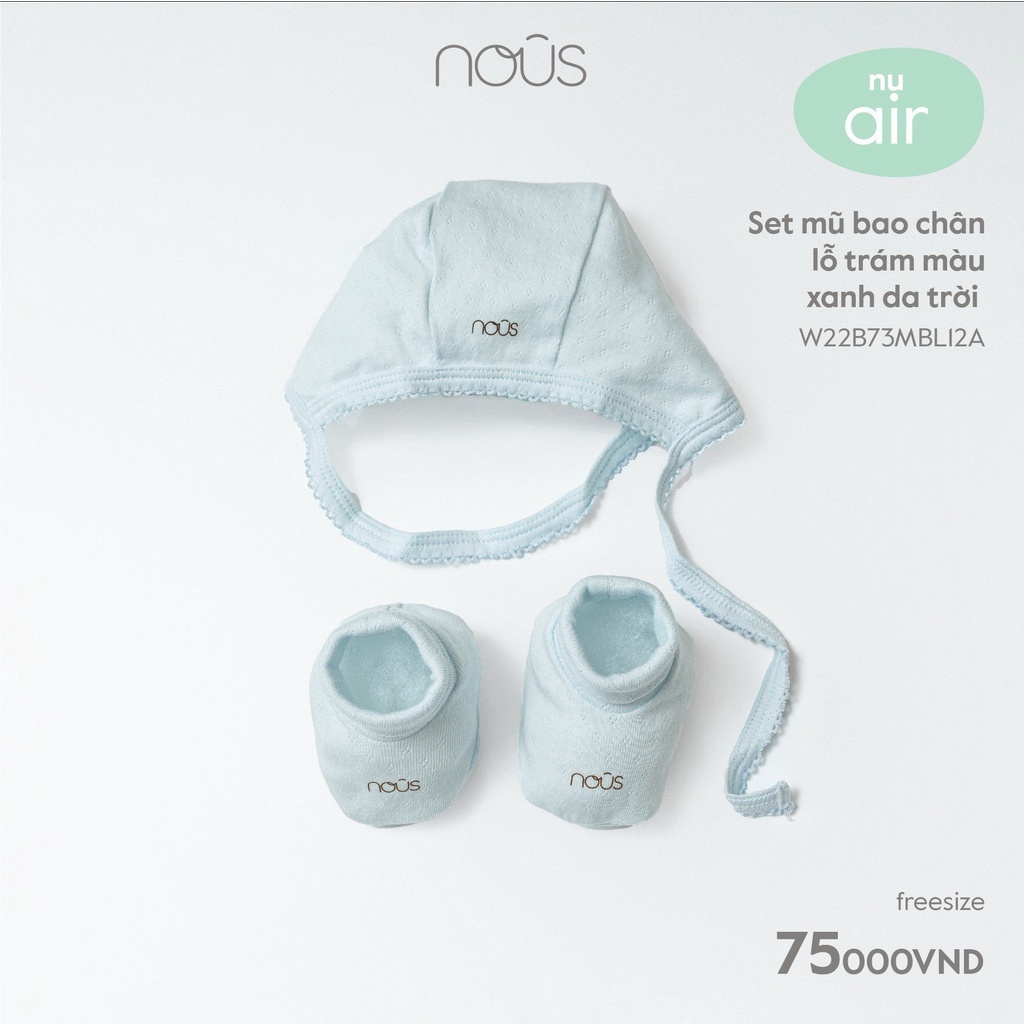 Set bao tay, bao chân, mũ sơ sinh nous đủ màu - Nous bình dương - Bipbipstore