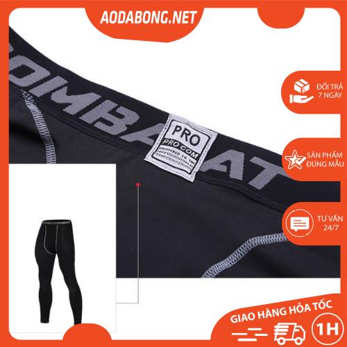 Quần giữ nhiệt nam bóng đá tập GYM-BOXING_PRO COMBAT NAM DÁNG DÀI hàng cao cấp .