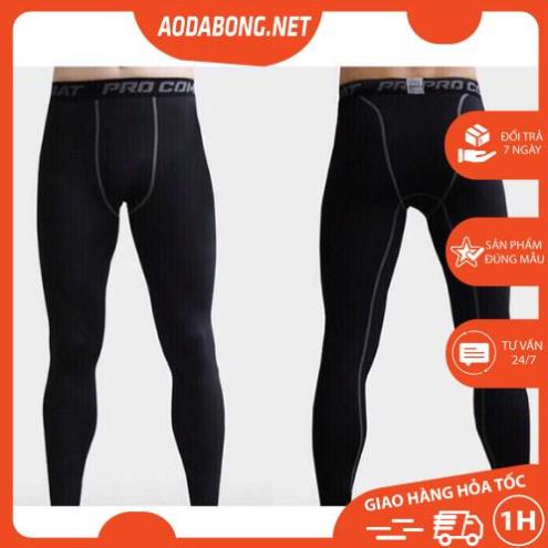 Quần giữ nhiệt nam bóng đá tập GYM-BOXING_PRO COMBAT NAM DÁNG DÀI hàng cao cấp .