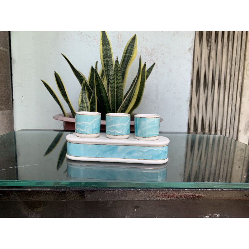 Bộ thờ cúng lư hương bát nhang bình hoa đĩa trái cây bộ áng chung ly đại bi chung nước chung muối chung gạo